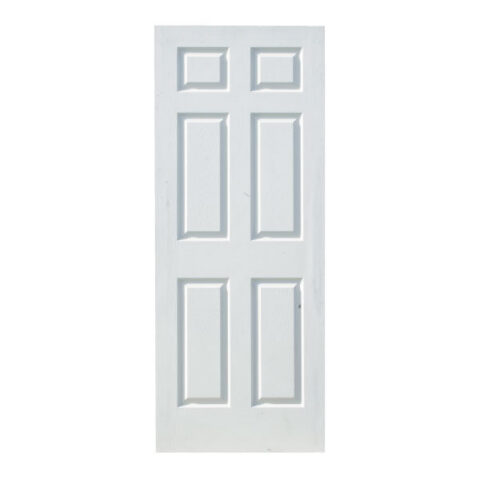 DOOR 813MM WHITE 6 PANEL DEEP MOULDED